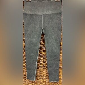 Spiritual‎ Gangster-Green Ribbed Leggings, Size: XS/Small